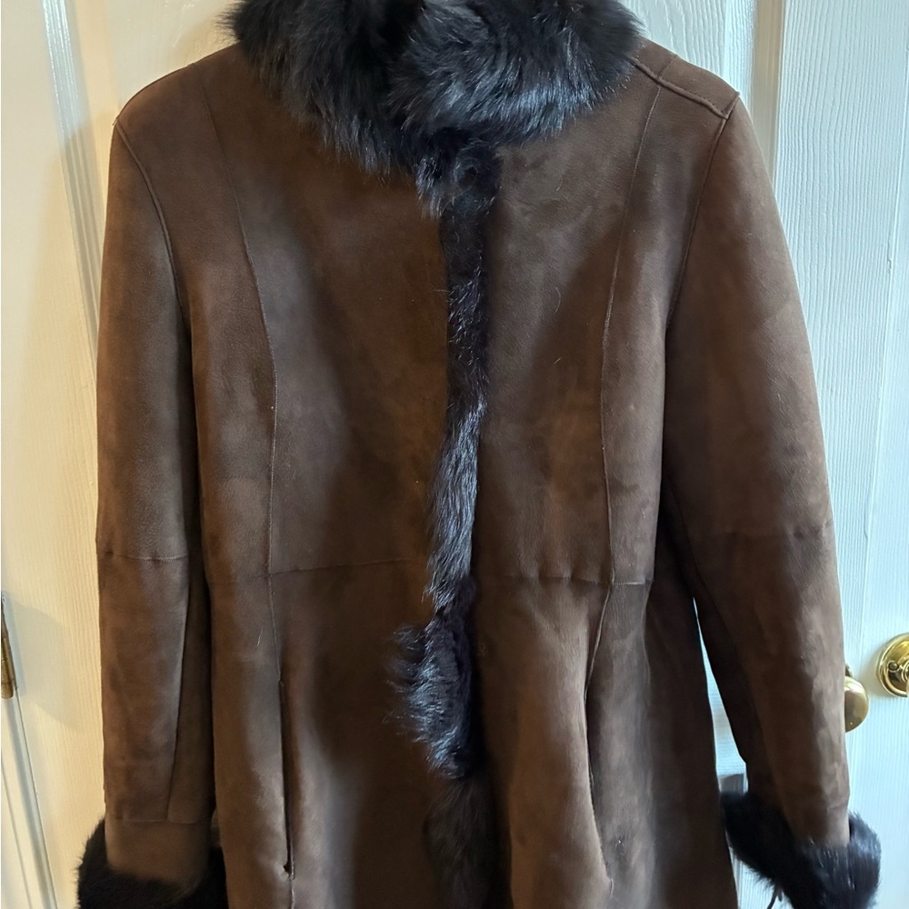 Andrew Marc Lamb Shearling Coat - Picture 3 of 9
